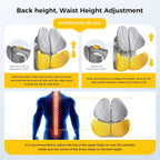 BackHaven™ Lumbar Cushion - Beige/Gray - Lumbar Support Cushion by Coorevia | Coorevia Inc.