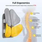 BackHaven™ Lumbar Cushion - Beige/Gray - Lumbar Support Cushion by Coorevia | Coorevia